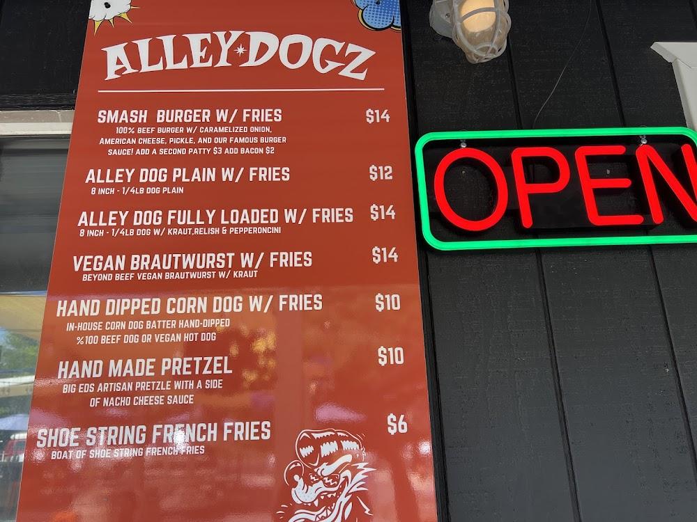 Alley Dogz Menu image 2